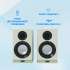 Колонки Bluetooth Oklick OK-605A,  2.0,  белый [1910524]